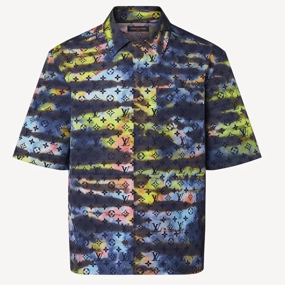 Louis Vuitton Zipped Monogram Tie-Dye Shirt 3L